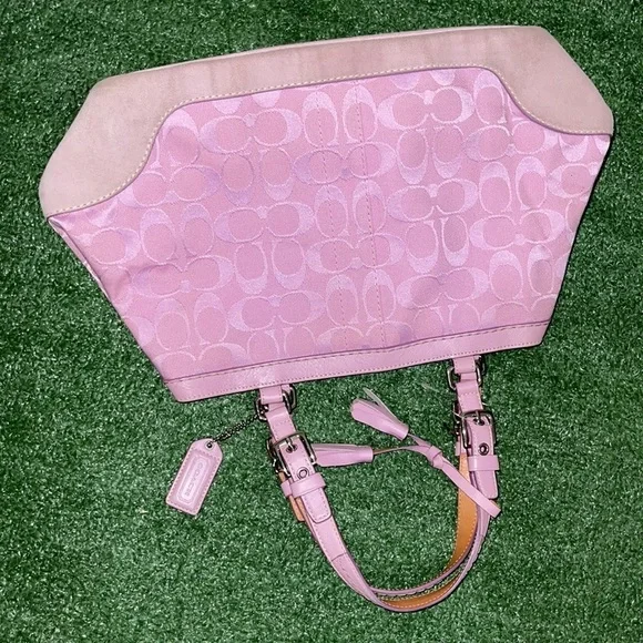 Vintage Coach Monogram Hand Bag Rare - Picture 9 of 12
